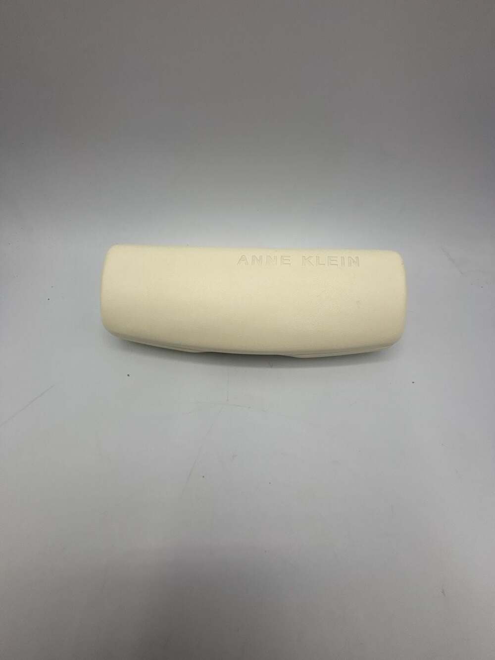 Anne Klein Cream White Hard Clamshell Eyeglasses Sunglasses Case
